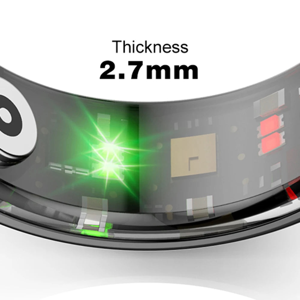 R02 Smart Ring Fitness Tracker with Bluetooth 5.0 "Advanced Blood Oxygen Tracking | IP68 & 5ATM Waterproof | Compatible with Android & iOS"