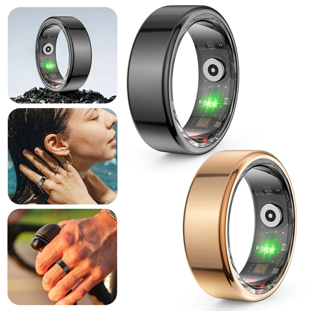 R02 Smart Ring Fitness Tracker with Bluetooth 5.0 "Advanced Blood Oxygen Tracking | IP68 & 5ATM Waterproof | Compatible with Android & iOS"