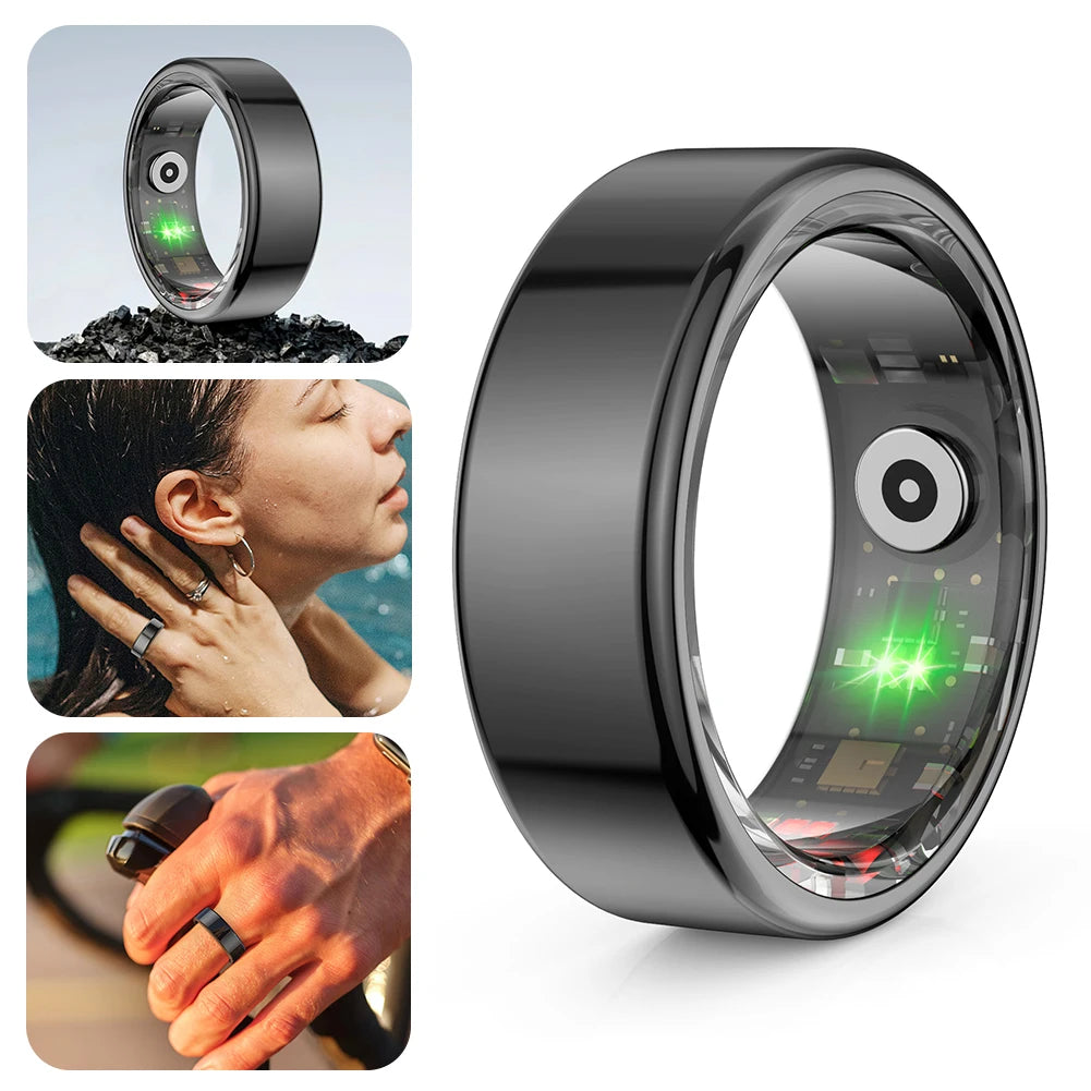 R02 Smart Ring Fitness Tracker with Bluetooth 5.0 "Advanced Blood Oxygen Tracking | IP68 & 5ATM Waterproof | Compatible with Android & iOS"