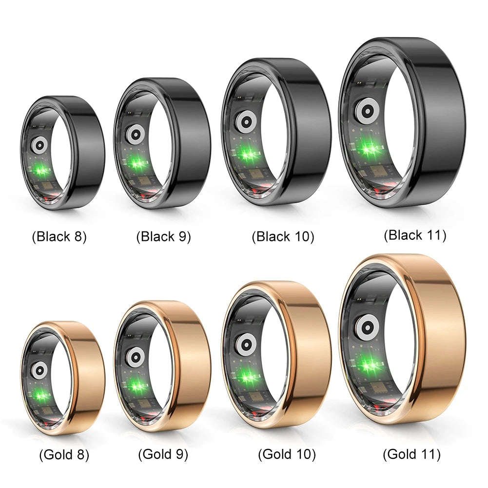 R02 Smart Ring Fitness Tracker with Bluetooth 5.0 "Advanced Blood Oxygen Tracking | IP68 & 5ATM Waterproof | Compatible with Android & iOS"