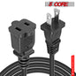 5Core AC Power Cord 15 Ft US Polarized Male to Female 2 Prong