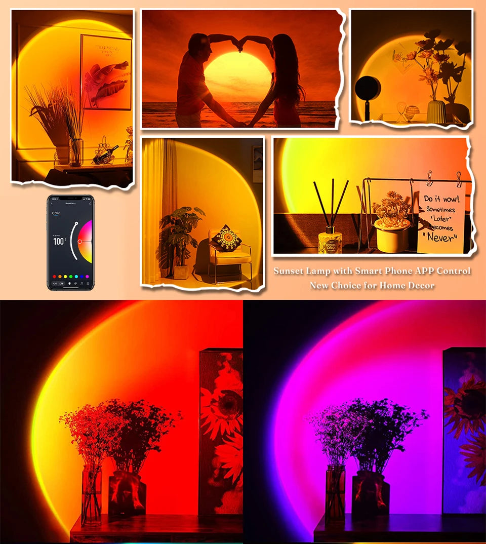 Smart Sunset Projection Lamp