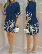 Fashion New Plants Print Casual Dress For Women European & American