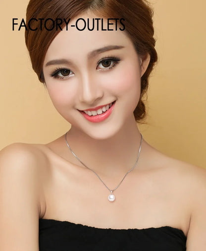 Factory Outlets High Quality 925 Silver Needle White Pearl Earrings