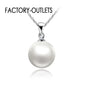 Factory Outlets High Quality 925 Silver Needle White Pearl Earrings