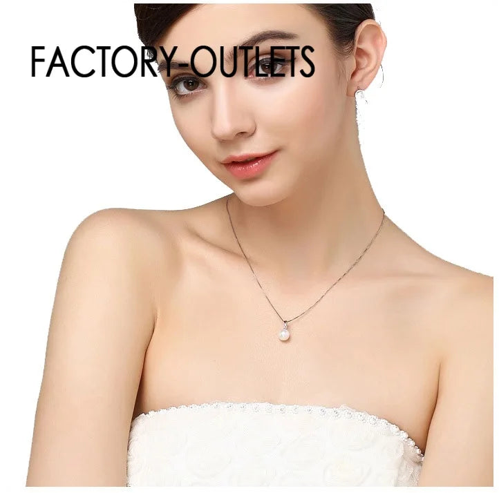 Factory Outlets High Quality 925 Silver Needle White Pearl Earrings