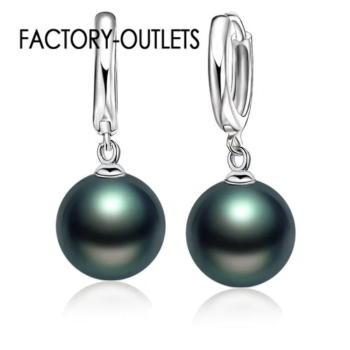 Factory Outlets High Quality 925 Silver Needle White Pearl Earrings