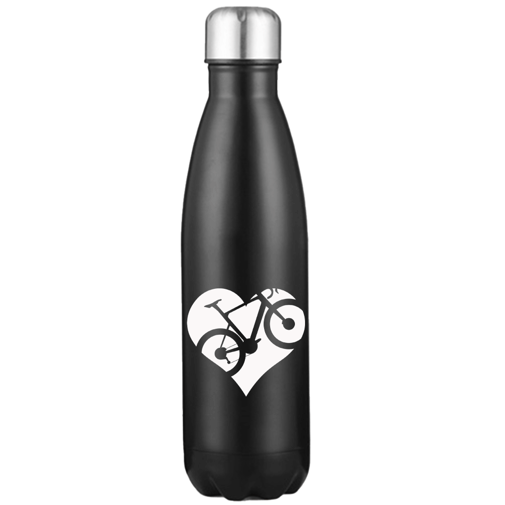 Heart Bike 17oz Stainless Water Bottle