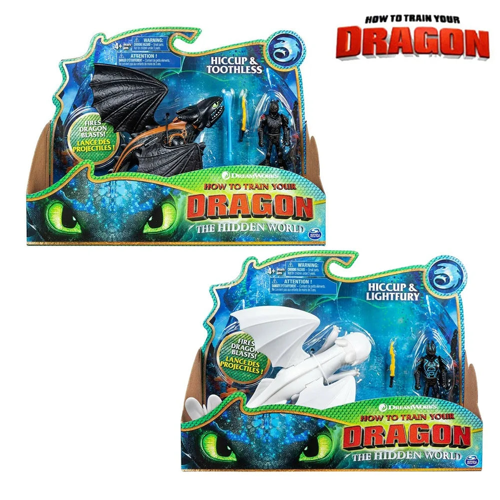 How To Train Your Dragon Figure Toothless Light Fury Action Figures Pvc Model Kit Ornament Toy Action Model Collection Kid Gifts