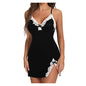 Women Sleepwear Lace Silk Satin Nightdress Sexy Lingerie Sleeveless