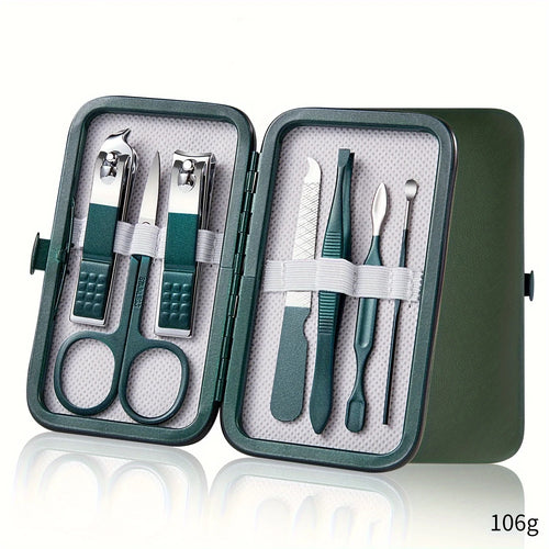 Professional 7/10/12/18 Piece Nail Care Kit Stainless Steel Manicure &