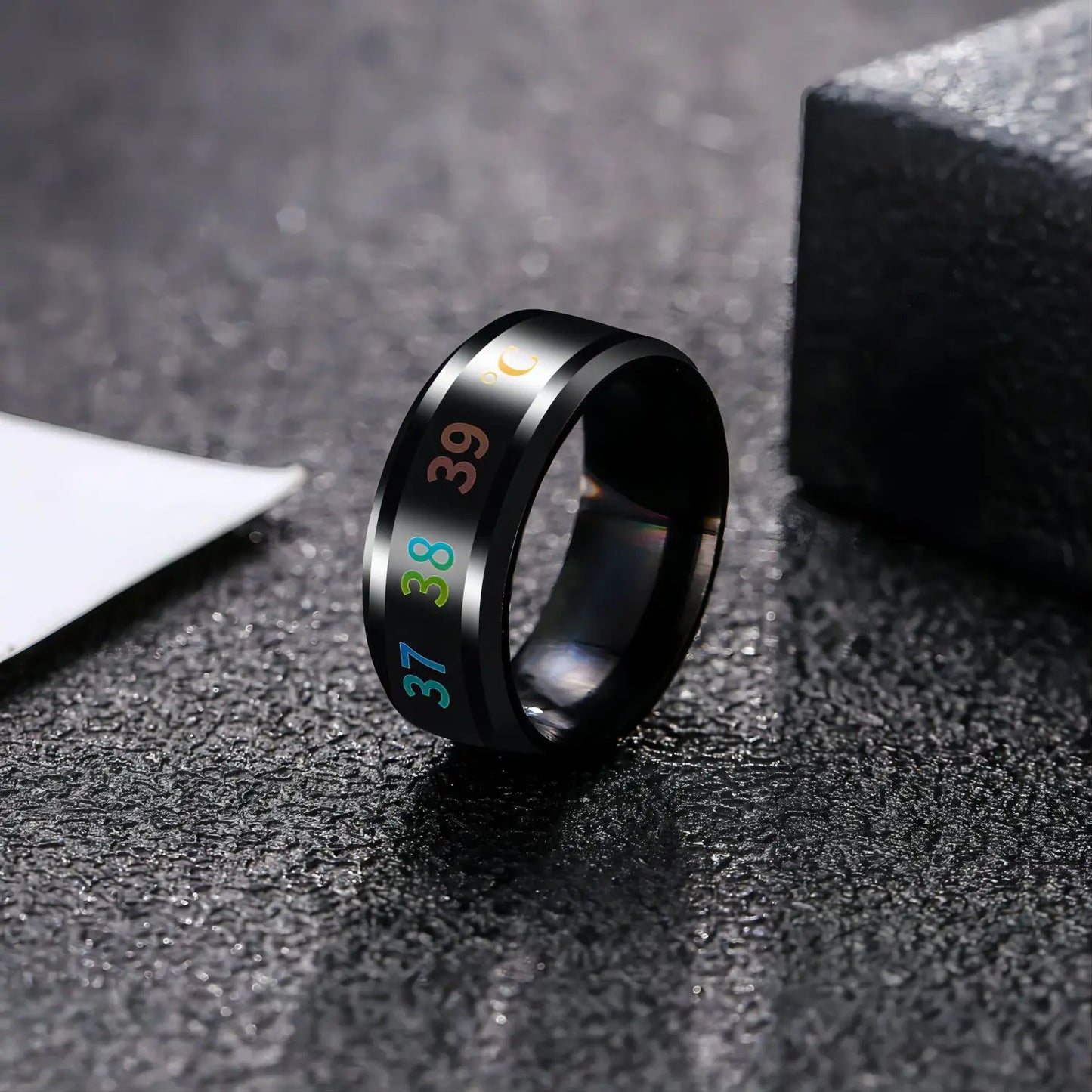 Temperature Ring Titanium Steel Mood Emotion Feeling Intelligent