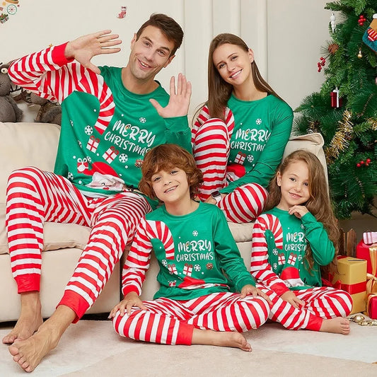 2024 Christmas Family Matching Pajamas Adult Kid Baby Outfits