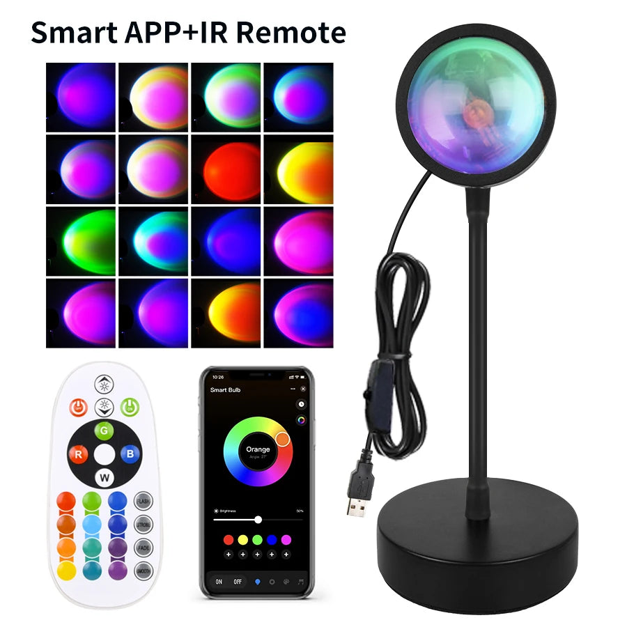 Smart Sunset Projection Lamp