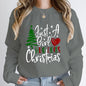 Just A Girl Who Loves Christmas Print Pullovers Women Fashion Pure