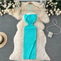 YuooMuoo Chic Fashion Sexy Package Hips Split Knitted Summer Dress