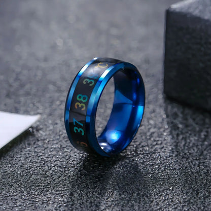 Temperature Ring Titanium Steel Mood Emotion Feeling Intelligent