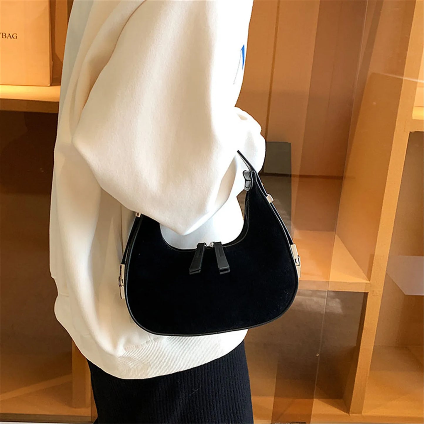 Shoulder Side Bags for Women Scrub Leather Female New 2023 Trend