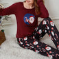 HOT Spring Autumn New Women Pajamas Set Long Sleeves Full Pants Pijama