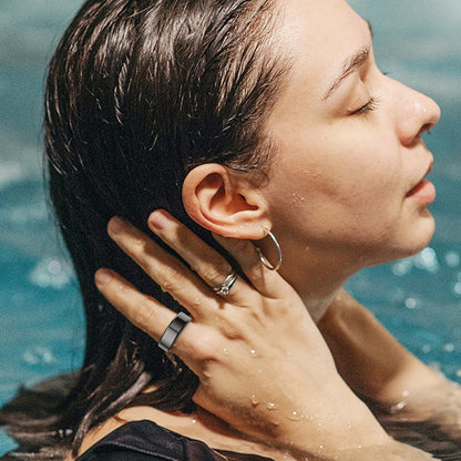 R02 Smart Ring Fitness Tracker with Bluetooth 5.0 "Advanced Blood Oxygen Tracking | IP68 & 5ATM Waterproof | Compatible with Android & iOS"